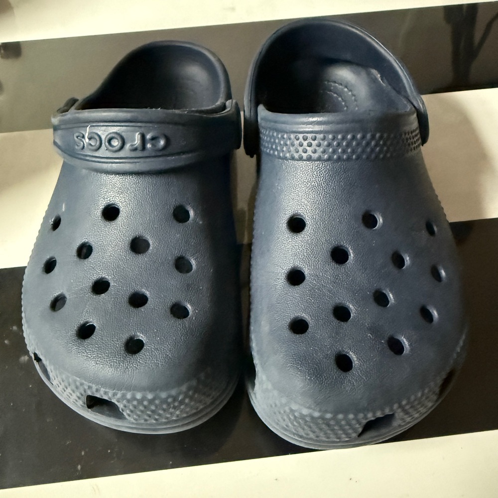 CROCS Kids Dark Blue Slippers